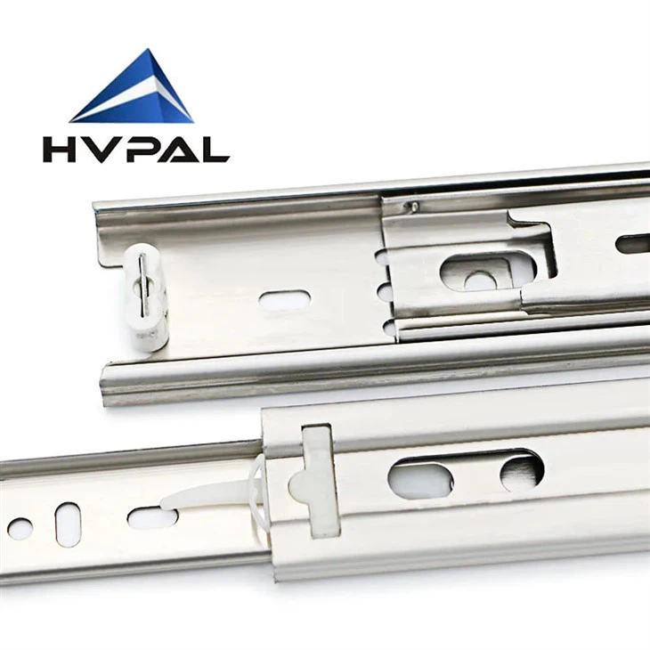 स्टेनलेस स्टील 304 3 सेक्शन फुल एक्सटेंशन स्लाइड 45 किग्रा